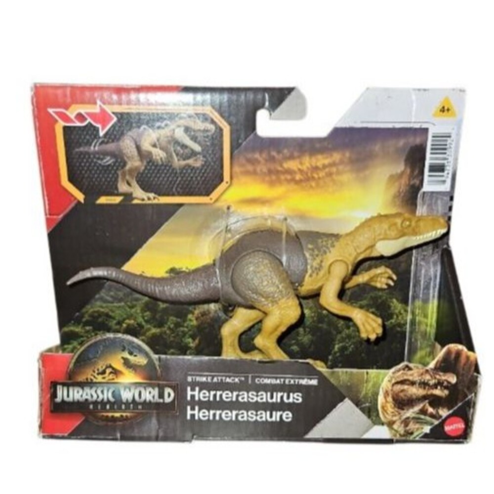 Jurassic World Rebirth Strike Attack Herrerasaurus Dinosaur Mattel 2025 NEW